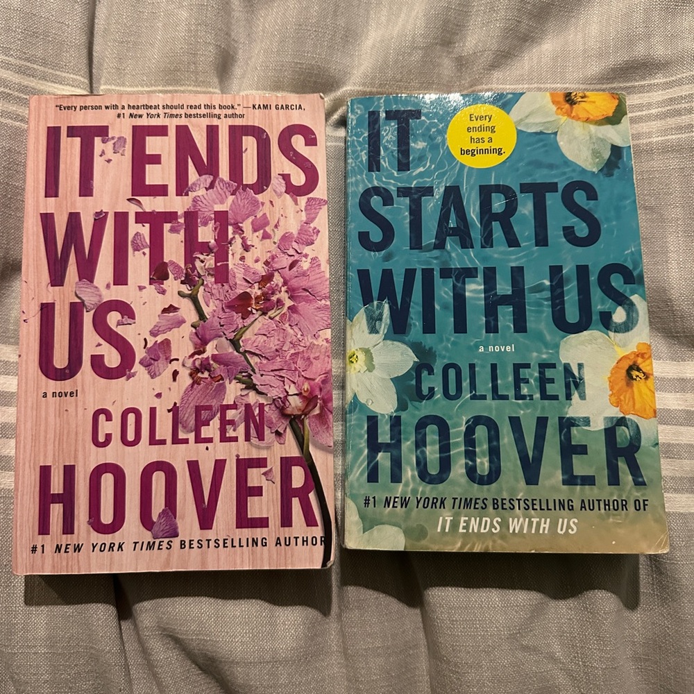 Colleen Hoover books - it starts with us & it ends with us